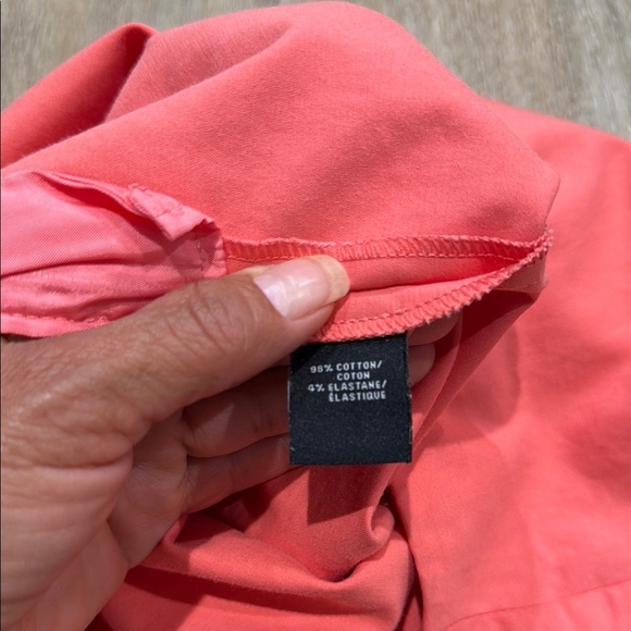 Lafayette 148 New York Size 8 Coral Stretch Straight Leg Pants Trouser - Picture 8 of 12